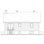 Craftsman House Plan Rear Elevation - Hunters Way Craftsman Home 032D-0932 - Search House Plans and More