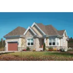 Traditional House Plan Front of Home - Hernlake Raised Ranch Home 032D-0933 - Search House Plans and More