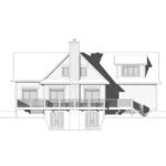 Prairie House Plan Rear Elevation - Holtshire Craftsman Home 032D-0934 - Search House Plans and More