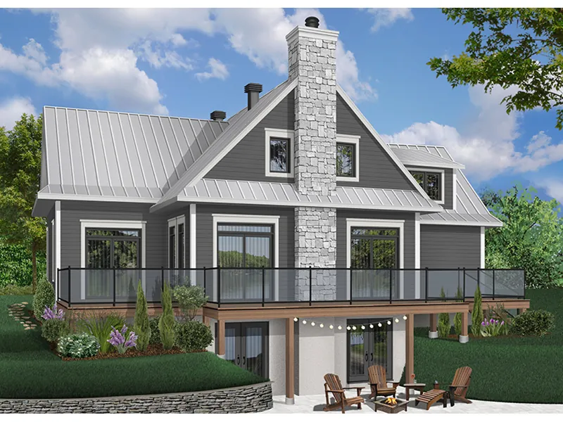 Country House Plan Rear Photo 01 - Holtshire Craftsman Home 032D-0934 - Search House Plans and More