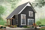 Saltbox House Plan Front of House 032D-0935