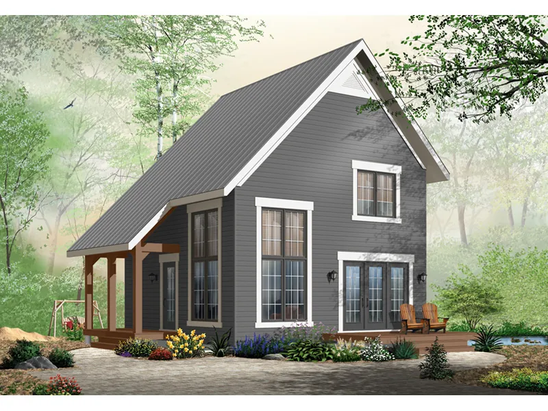 Cabin & Cottage House Plan Front Photo 03 - Ingleside Prairie Style Home 032D-0935 - Search House Plans and More