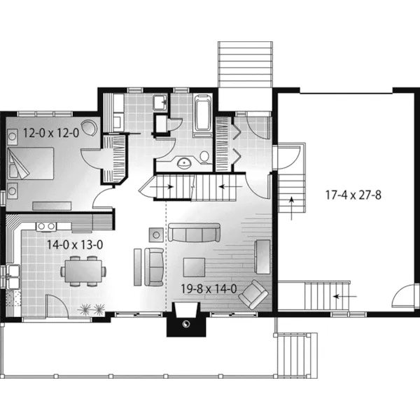 First Floor - Rosemont Hill Country Victorian Home 032D-0941 - Shop House Plans and More