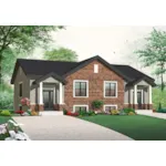 Front of Home - Lucinda Lane Multi-Family Home 032D-0942 - Shop House Plans and More