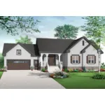 Front of Home - Primrose Path Country Home 032D-0943 - Shop House Plans and More