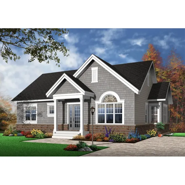 Cabin & Cottage House Plan Front Photo 03 - Killarney Bay Small Home 032D-0945 - Search House Plans and More