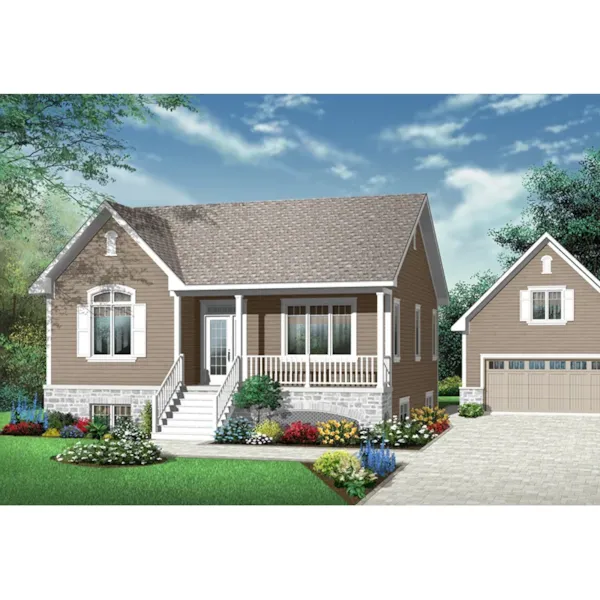 Front Photo 03 - Madeira Hill Multi-Level Home 032D-0946 - Shop House Plans and More