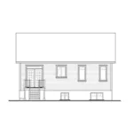 Rear Elevation - Madeira Hill Multi-Level Home 032D-0946 - Shop House Plans and More