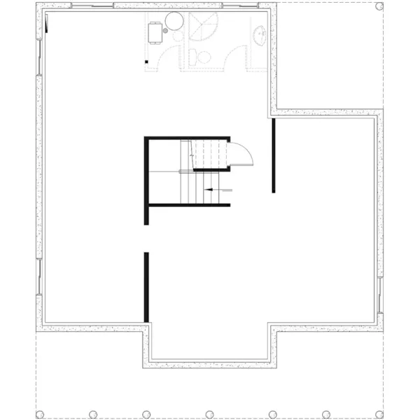 Country House Plan Lower Level Floor - Edgewater Pond 032D-0950 - Search House Plans and More