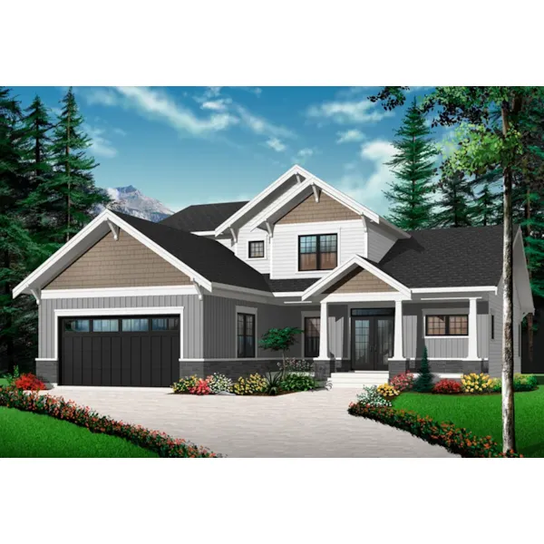 Front of Home - Anniston Bay Traditional Two-Story Home 032D-0951 - Search House Plans and More