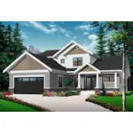 Front of Home - Anniston Bay Traditional Two-Story Home 032D-0951 - Search House Plans and More