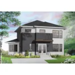 Front of Home - Caldera Hill Modern Home 032D-0952 - Search House Plans and More