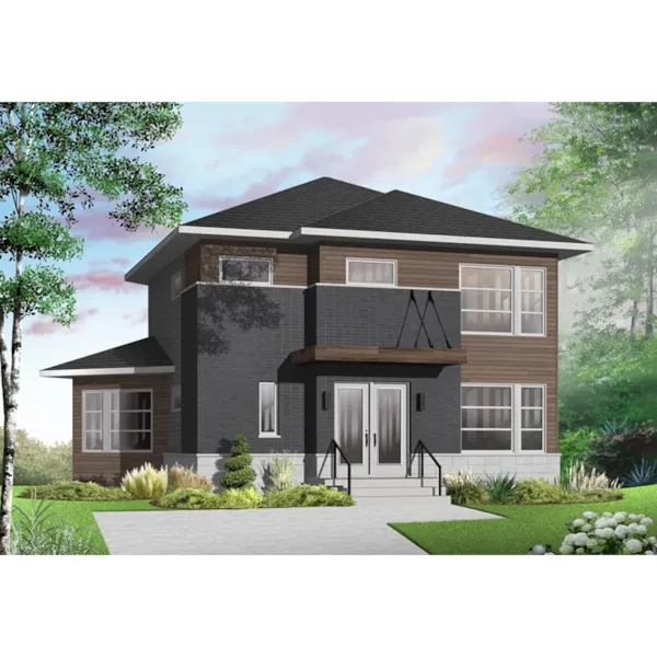 Front Photo 01 - Caldera Hill Modern Home 032D-0952 - Search House Plans and More