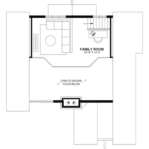 Second Floor - Sun Stream A-Frame Home 032D-0956 - Shop House Plans and More