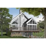 Front of Home - Sun Stream A-Frame Home 032D-0956 - Shop House Plans and More