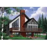 Front Photo 04 - Sun Stream A-Frame Home 032D-0956 - Shop House Plans and More