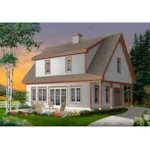 Front Photo 01 - Saddlery Saltbox Home 032D-0957 - Shop House Plans and More