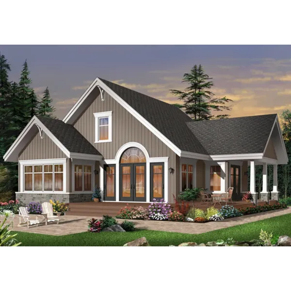 Front of Home - Sun Crest Two-Story Home 032D-0958 - Shop House Plans and More