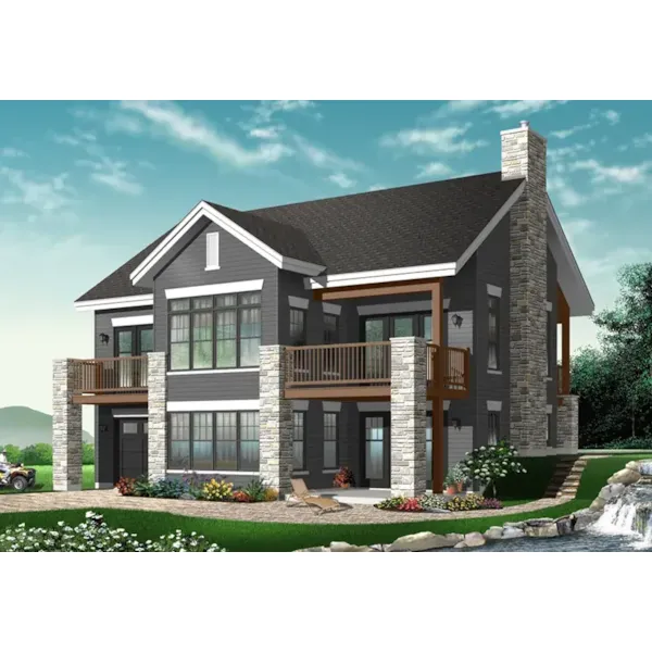 Rear Photo 02 - Gordon Bay Waterfront 032D-0960 - Search House Plans and More