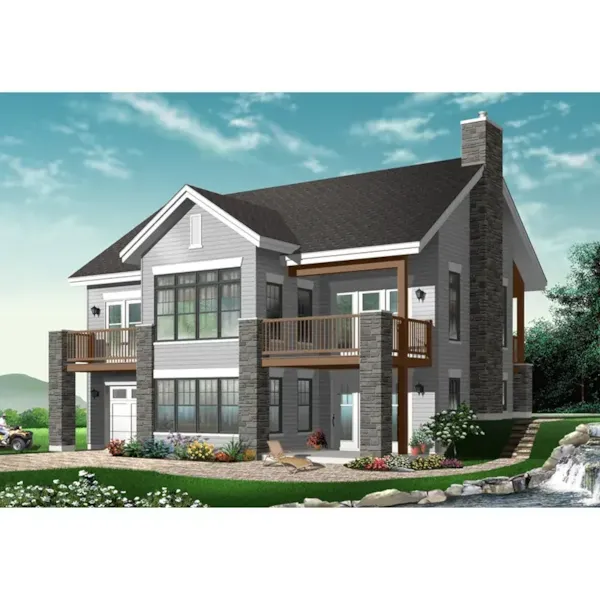 Rear Photo 03 - Gordon Bay Waterfront 032D-0960 - Search House Plans and More