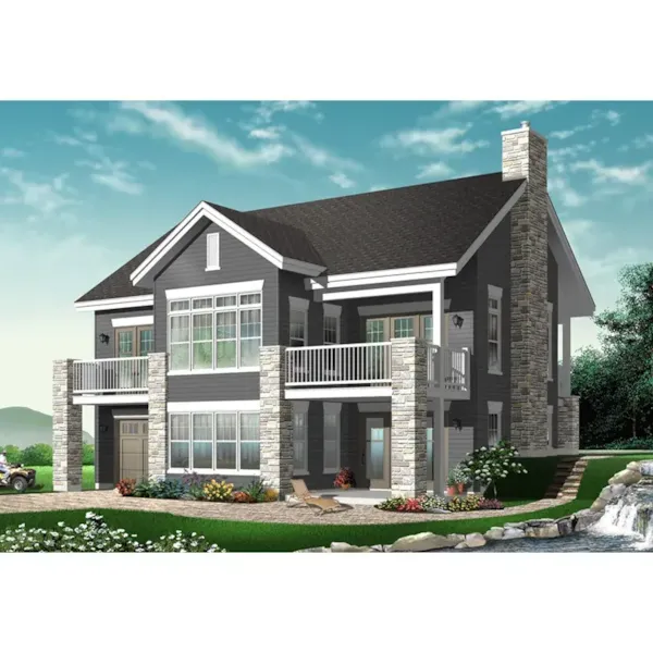 Rear Photo 04 - Gordon Bay Waterfront 032D-0960 - Search House Plans and More