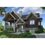 Front of Home - Lakewood Bay Cabin Style Home 032D-0966 - Shop House Plans and More