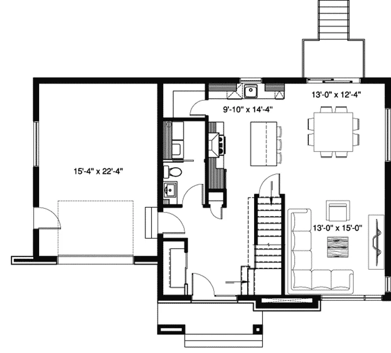 First Floor - Bellechasse Lane 032D-0969 - Search House Plans and More