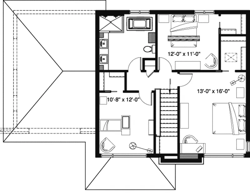 Second Floor - Bellechasse Lane 032D-0969 - Search House Plans and More