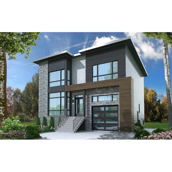 Front of Home - Corbusier Modern Home 032D-0970 - Search House Plans and More