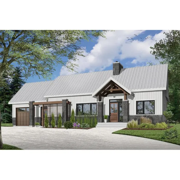 Front Photo 01 - Olympe One-Story Home 032D-0971 - Shop House Plans and More