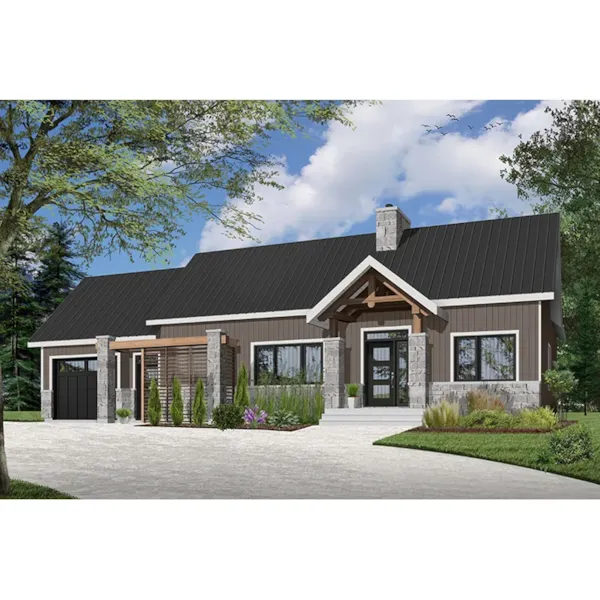 Front Photo 02 - Olympe One-Story Home 032D-0971 - Shop House Plans and More