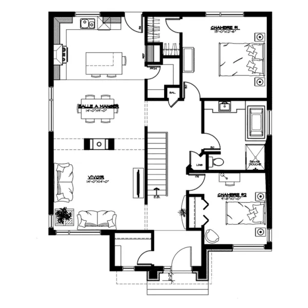 First Floor - Bernard Bay 032D-0975 - Search House Plans and More