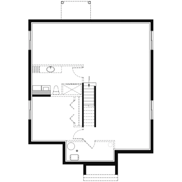 Lower Level Floor - Bernard Bay 032D-0975 - Search House Plans and More