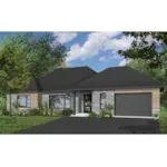 Front Photo 03 - Eve Contemporary Ranch Home 032D-0976 - Search House Plans and More