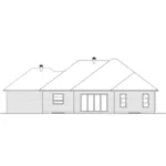 Rear Elevation - Eve Contemporary Ranch Home 032D-0976 - Search House Plans and More