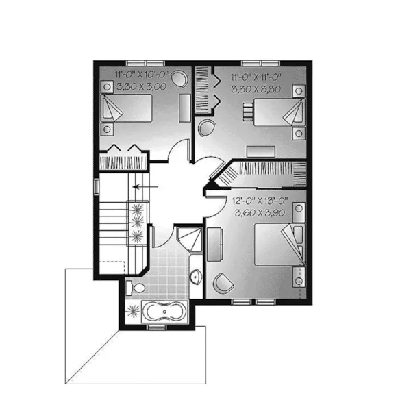 Second Floor - Apple Gate Country Home 032D-0979 - Search House Plans and More