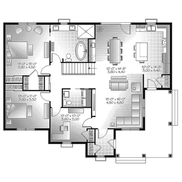 First Floor - Galerno Bay 032D-0981 - Search House Plans and More