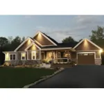 Front Night Photo 01 - Galerno Bay 032D-0981 - Search House Plans and More