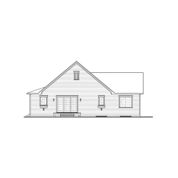 Rear Elevation - Galerno Bay 032D-0981 - Search House Plans and More