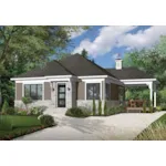 Front of Home - Maryann Contemporary Cottage 032D-0982 - Shop House Plans and More