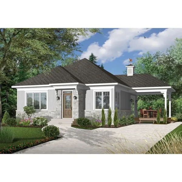 Front Photo 03 - Maryann Contemporary Cottage 032D-0982 - Shop House Plans and More