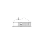 Rear Elevation - Maryann Contemporary Cottage 032D-0982 - Shop House Plans and More