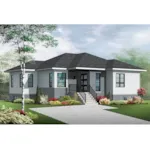 Front Image - Mainville Road Small Home 032D-0983 - Shop House Plans and More