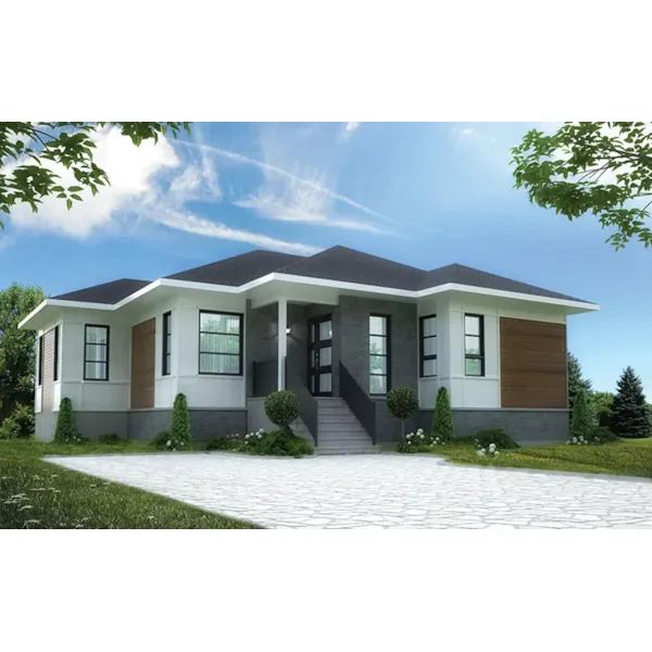 Front Photo 02 - Mainville Road Small Home 032D-0983 - Shop House Plans and More