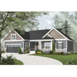 Front Photo 01 - Palmgrove Stucco Sunbelt Home 032D-0986 - Shop House Plans and More