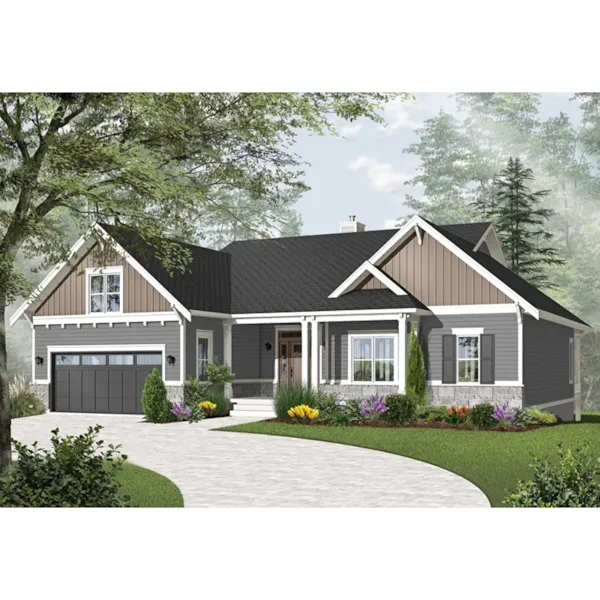 Front Photo 01 - Aldergrove Ranch Home 032D-0987 - Search House Plans and More