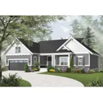 Front Photo 02 - Aldergrove Ranch Home 032D-0987 - Search House Plans and More