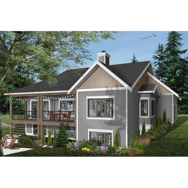 Rear Photo 02 - Aldergrove Ranch Home 032D-0987 - Search House Plans and More