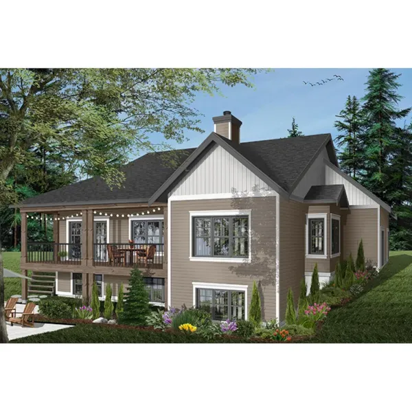 Rear Photo 05 - Aldergrove Ranch Home 032D-0987 - Search House Plans and More