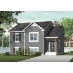 Front of Home - Leighton Lane 032D-0989 - Shop House Plans and More